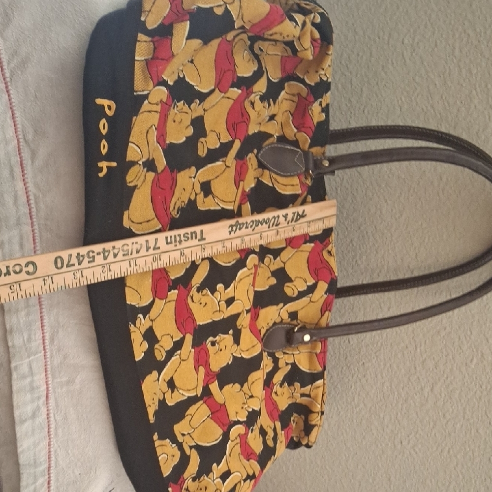 Pooh Patterned Women's Bag - Black and Yellow